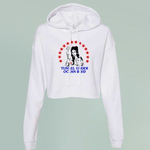 Lana Del Rey Campaign Crop Hoodie
